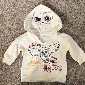 Kids Cream Hogwarts Owl Hoodie